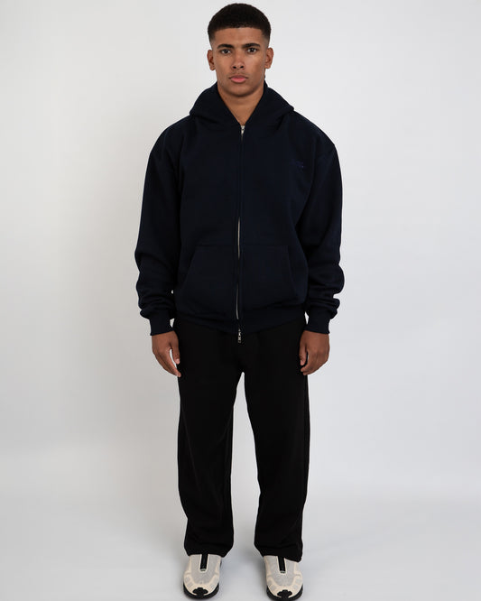 SPN_01 CORE ZIP HOOD NAVY